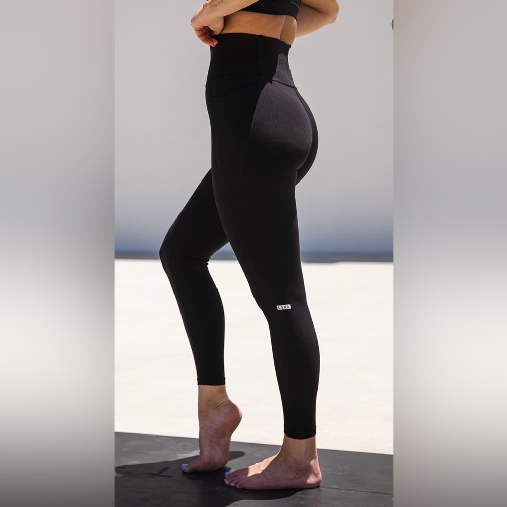 LSKD Fusion Ultra High-Rise Full Length Leggings Black Tights
